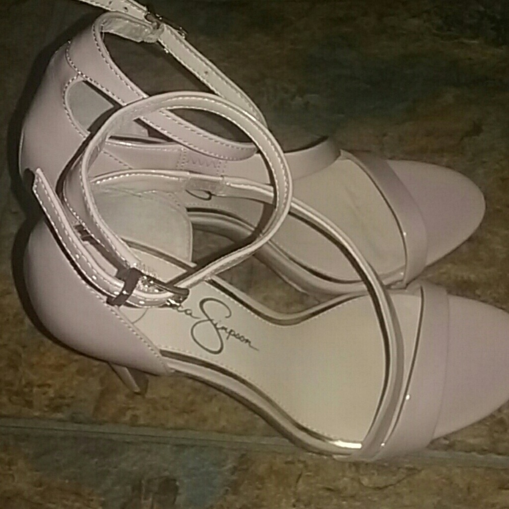 Nude blush heels